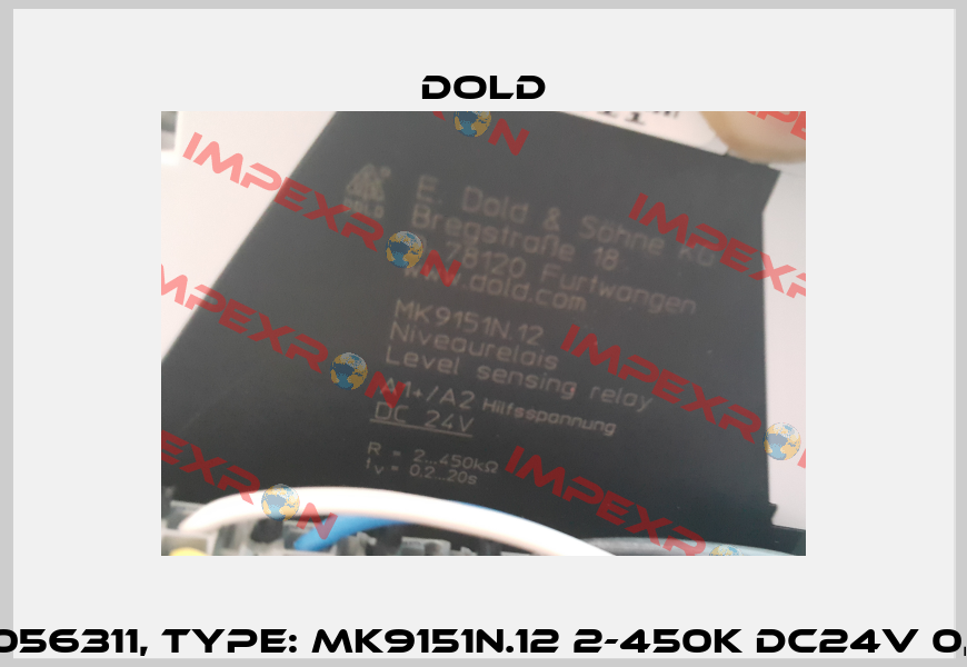 p/n: 0056311, Type: MK9151N.12 2-450K DC24V 0,2-20S Dold