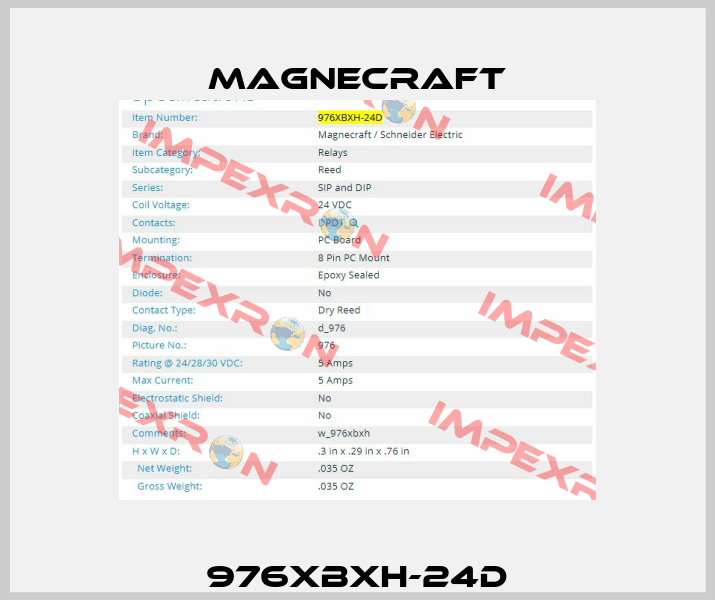 976XBXH-24D Magnecraft