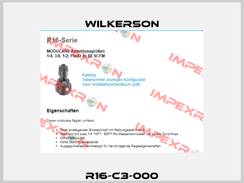 R16-C3-000 Wilkerson