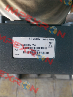 Type: Gen 4 36/48V 275A P/N: 634A42101 Sevcon