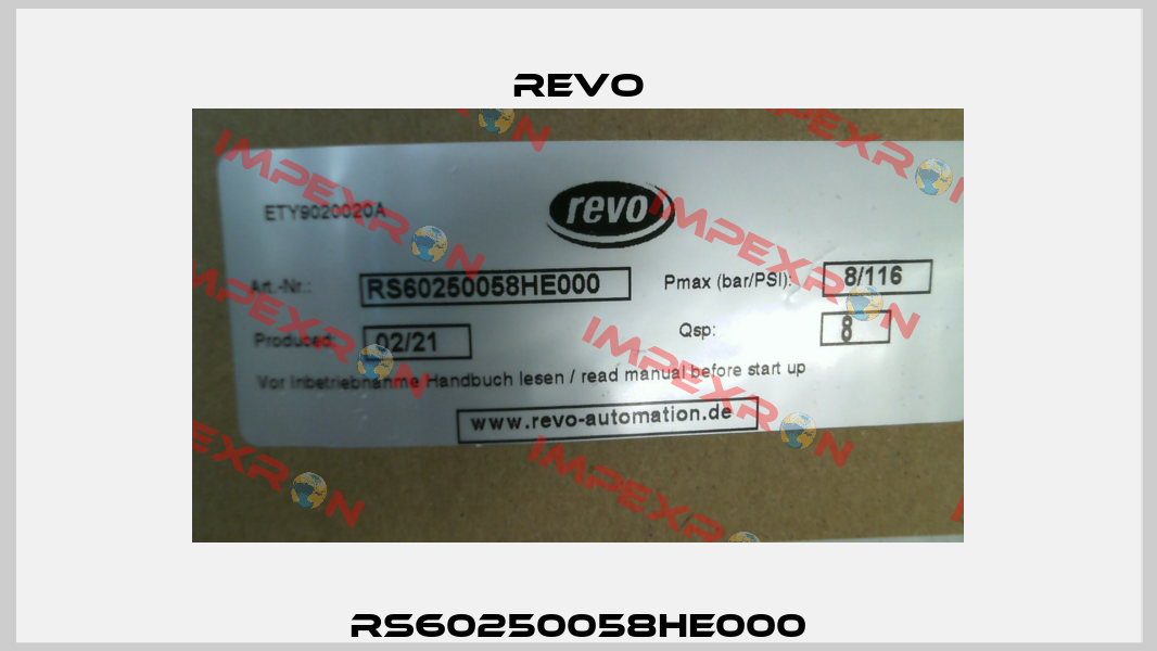RS60250058HE000 Revo