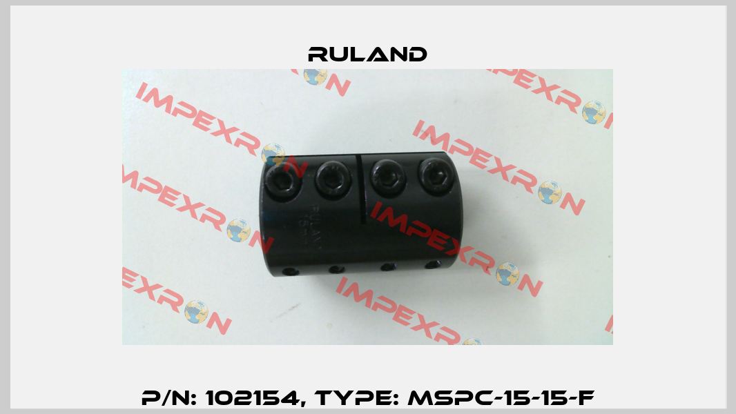 P/N: 102154, Type: MSPC-15-15-F Ruland