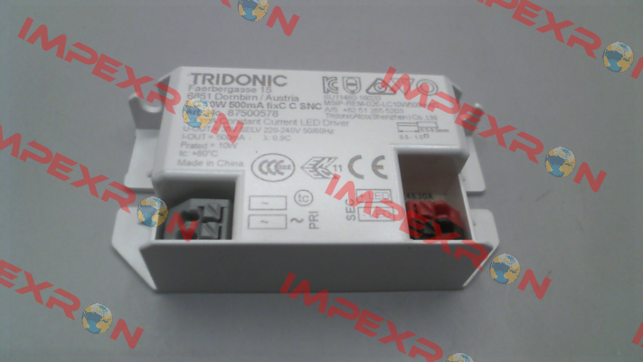 87500578 / LC 10W 500mA fixC C SNC Tridonic