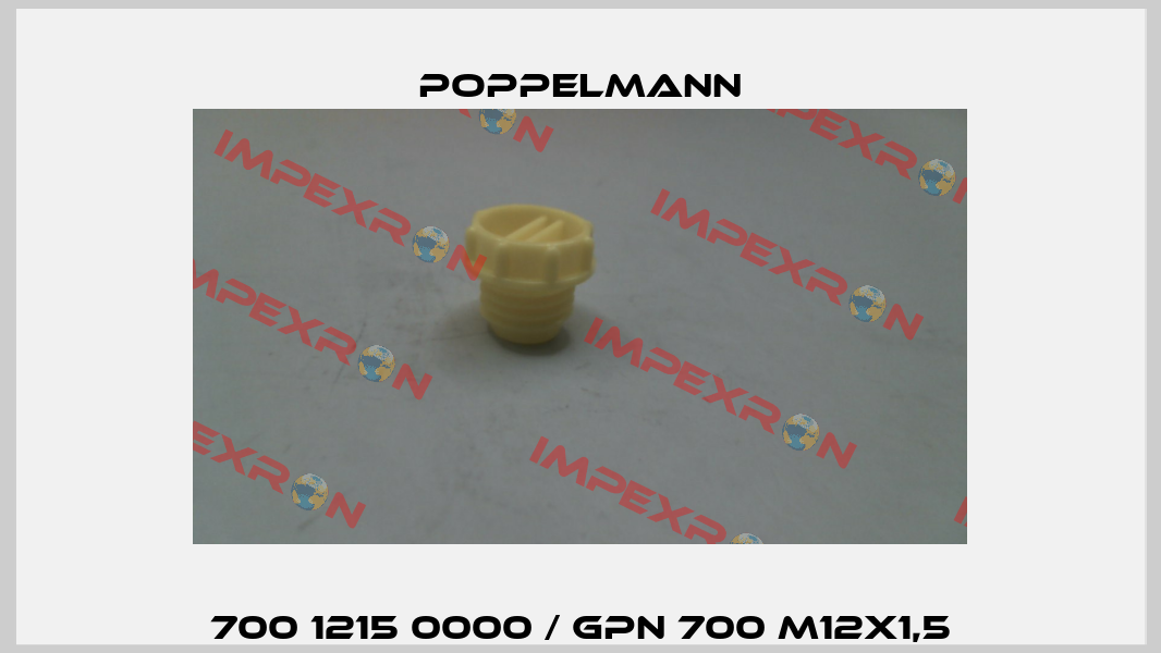 700 1215 0000 / GPN 700 M12X1,5 Poppelmann