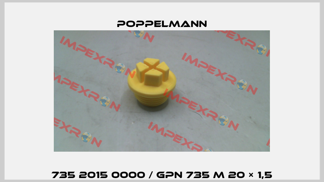 735 2015 0000 / GPN 735 M 20 × 1,5 Poppelmann