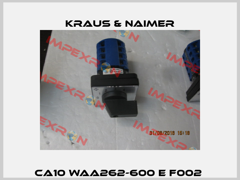 CA10 WAA262-600 E F002  Kraus & Naimer