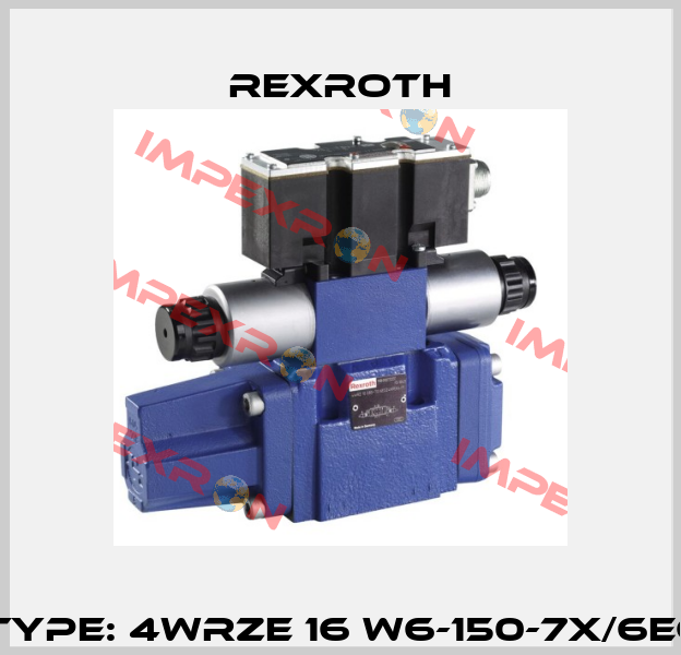 P/N: R900727999 Type: 4WRZE 16 W6-150-7X/6EG24N9ETK31/F1D3M Rexroth