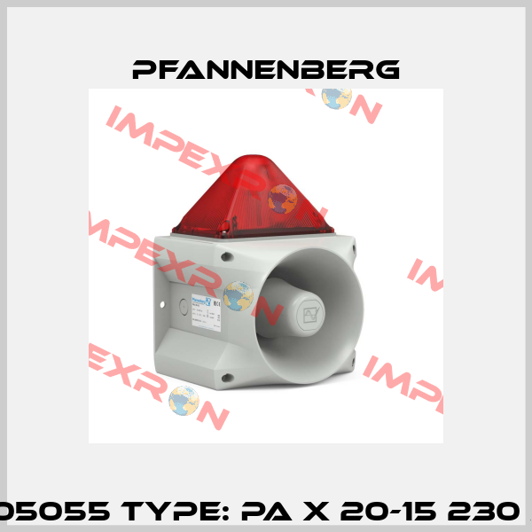 P/N: 23372105055 Type: PA X 20-15 230 AC RO 7035 Pfannenberg