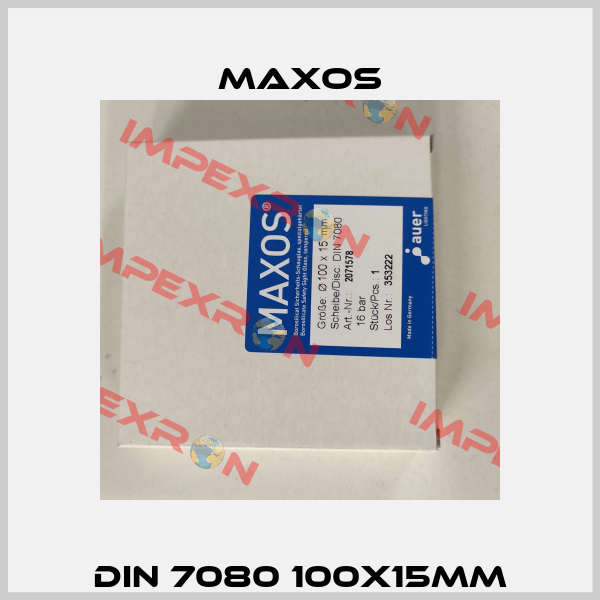 DIN 7080 100x15mm Maxos